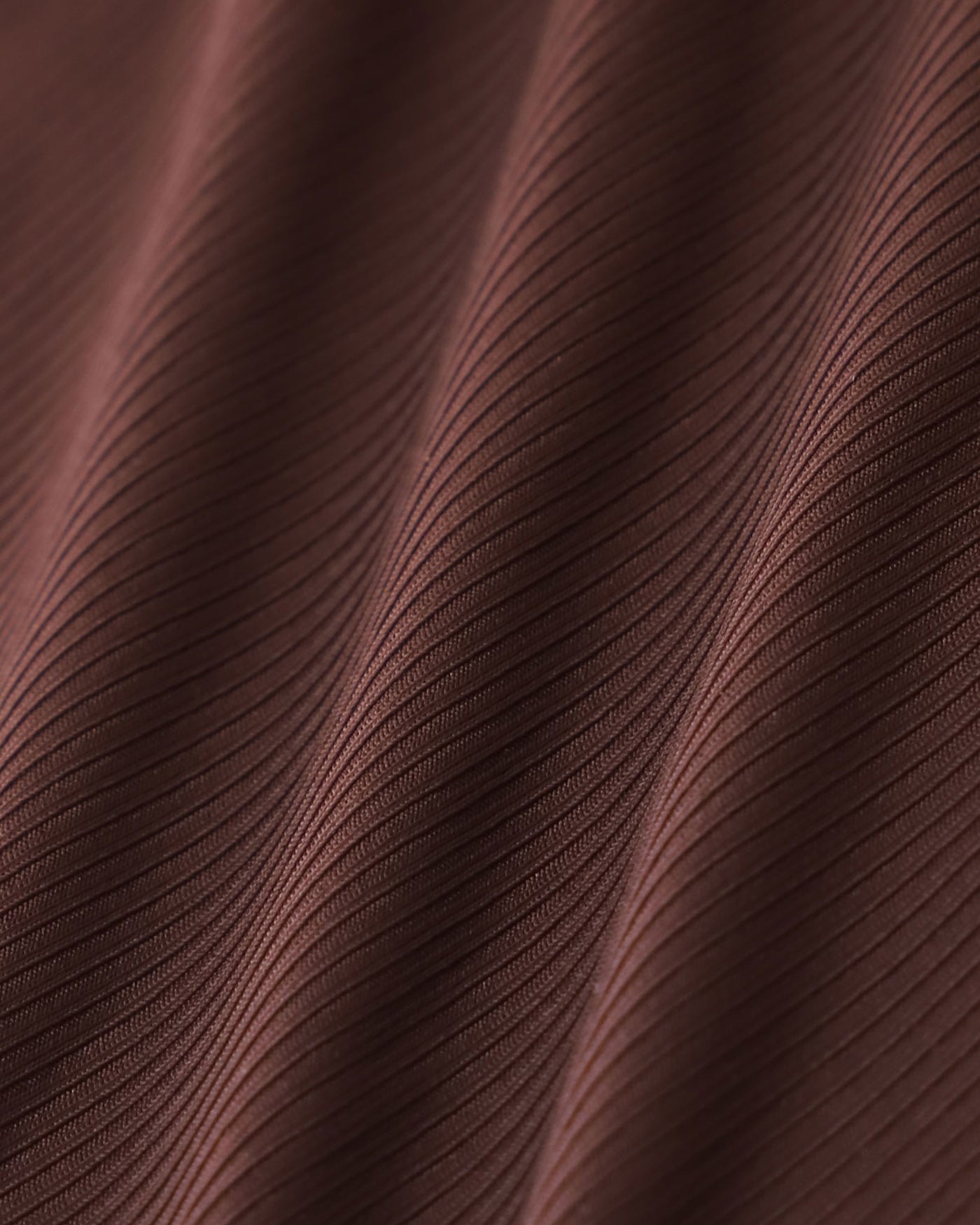 Kahverengi Ribbed Knot Bikini Takımı