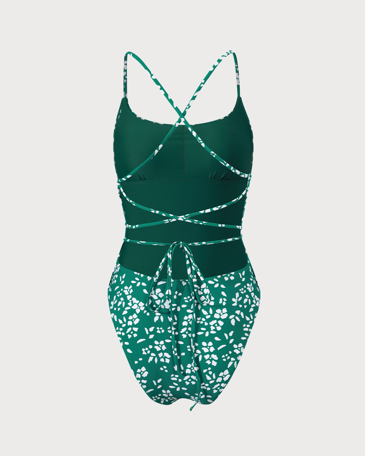 Kadın Knitted Çiçek Desenli Tek Parça Mayo Swimwear