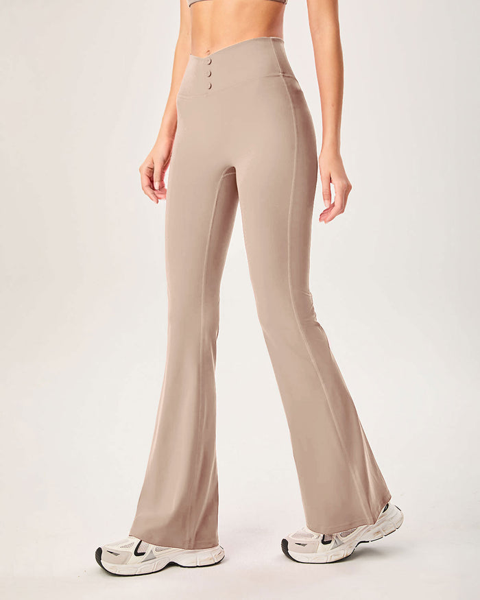 Haki Yüksek Bel Sleek Leggings