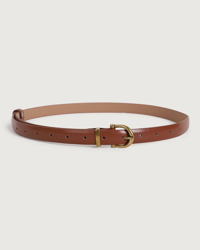 Horseshoe Altın Buckle Kemer