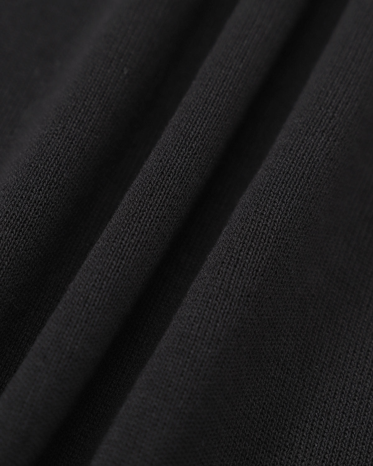 Siyah Kontrast Uzun Sleeve Kazak Mini Elbise