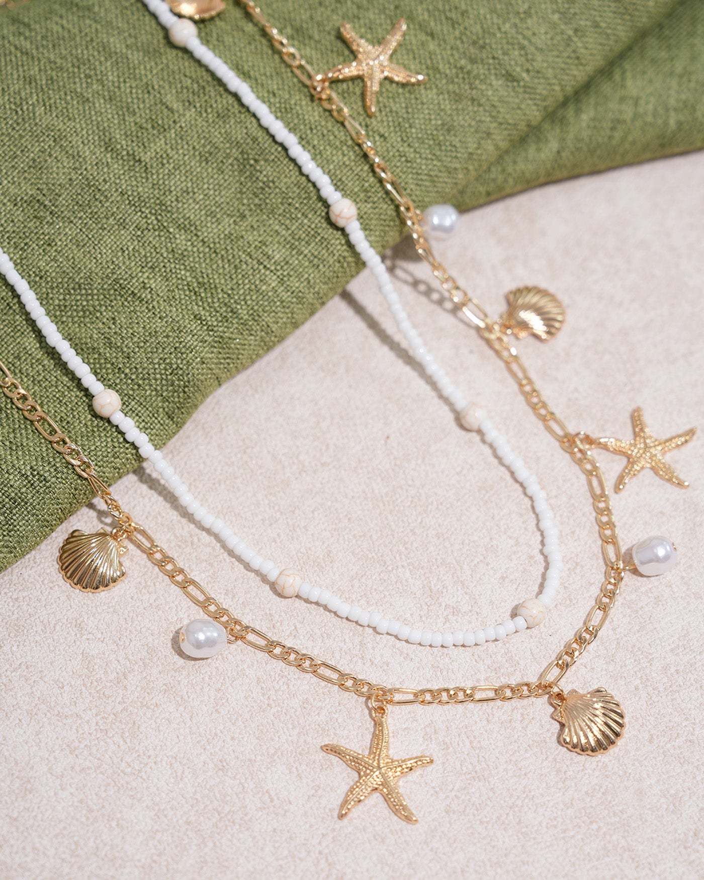 Seed Bead Bel Hizası Zincir Detaylı