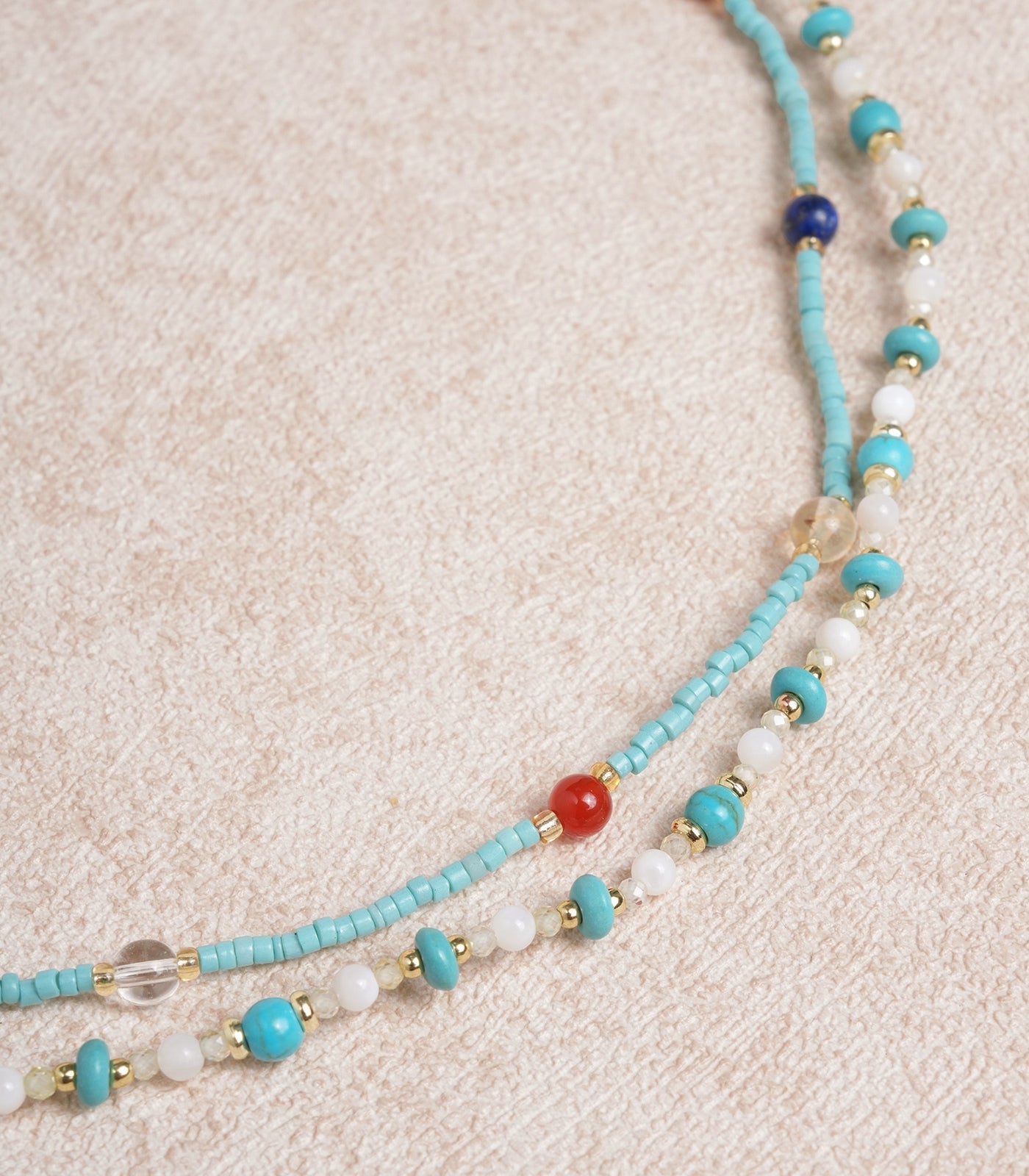 Mavi Beaded Clavicle Kolye