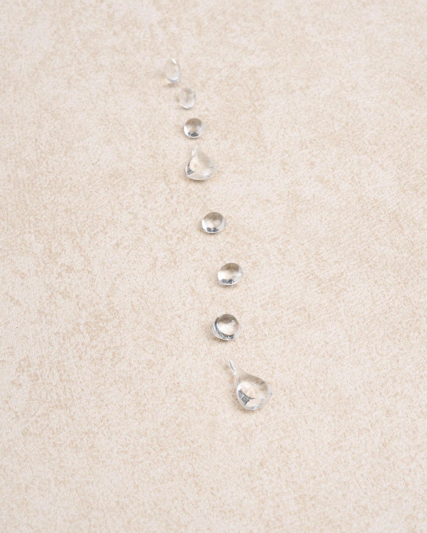 Beyaz Clear Crystal Dewdrop Kolye