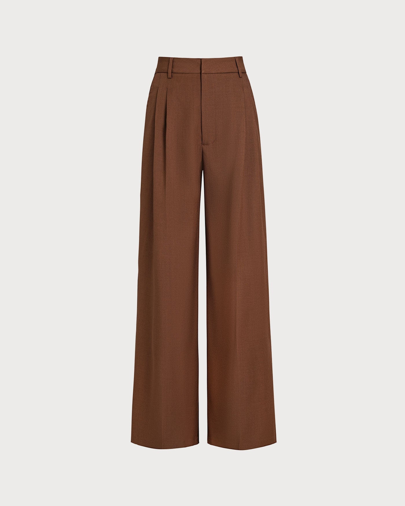 Karamel Normal Bel Düz Paça Pantolon