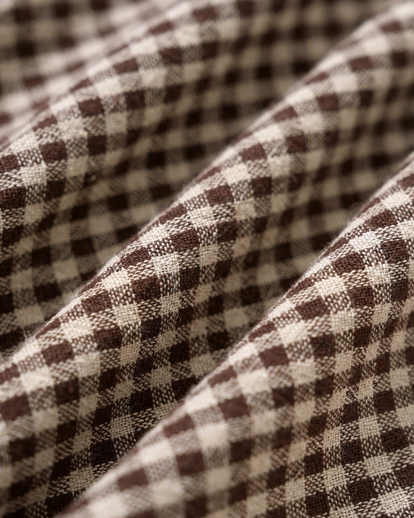 Kahverengi Gingham Bağlamalı Askılı Mini Elbise