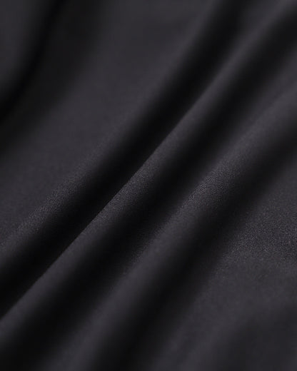 Siyah One Shoulder Yoga Atlet