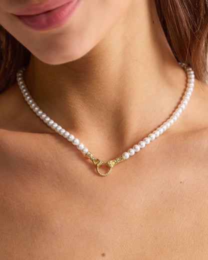 İncili Clavicle Kolye