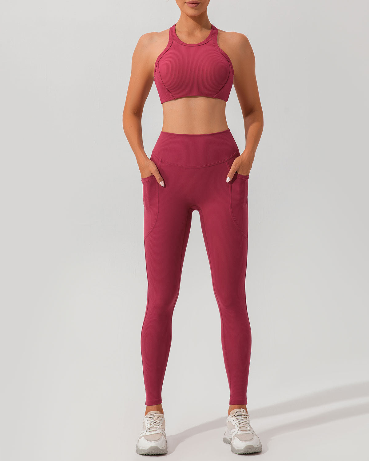 Kırmızı I Sırt Yoga Atlet