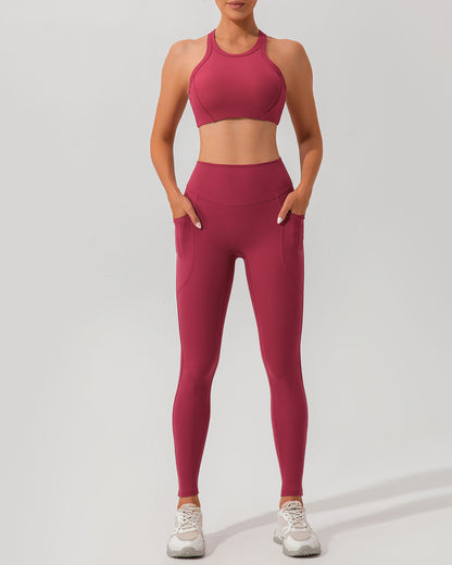 Kırmızı I Sırt Yoga Atlet