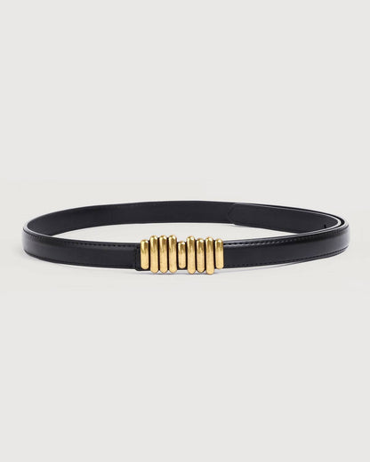 Skinny Buckle Leather Kemer