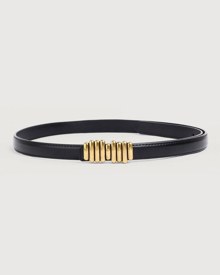 Skinny Buckle Leather Kemer