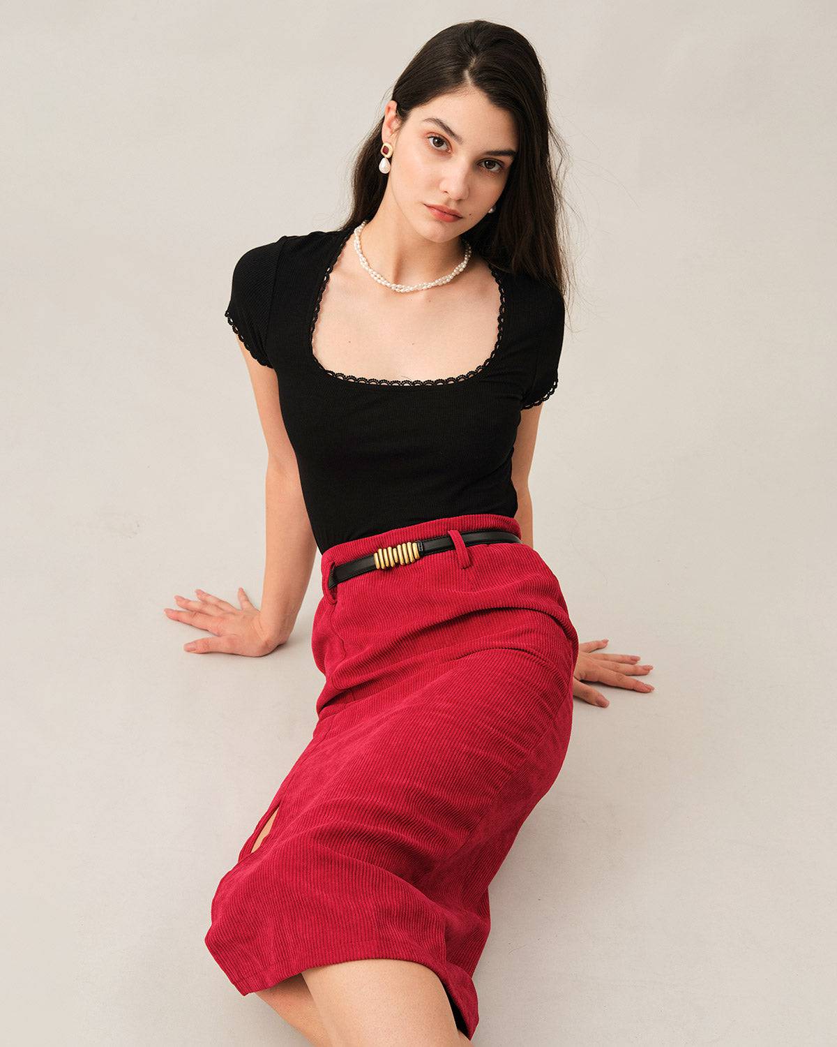 Skinny Buckle Leather Kemer