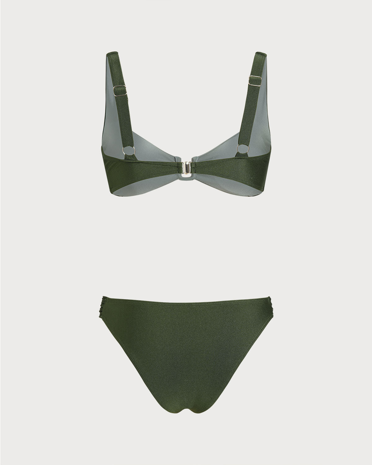 Yeşil Kontrast Bralet Bikini Takımı
