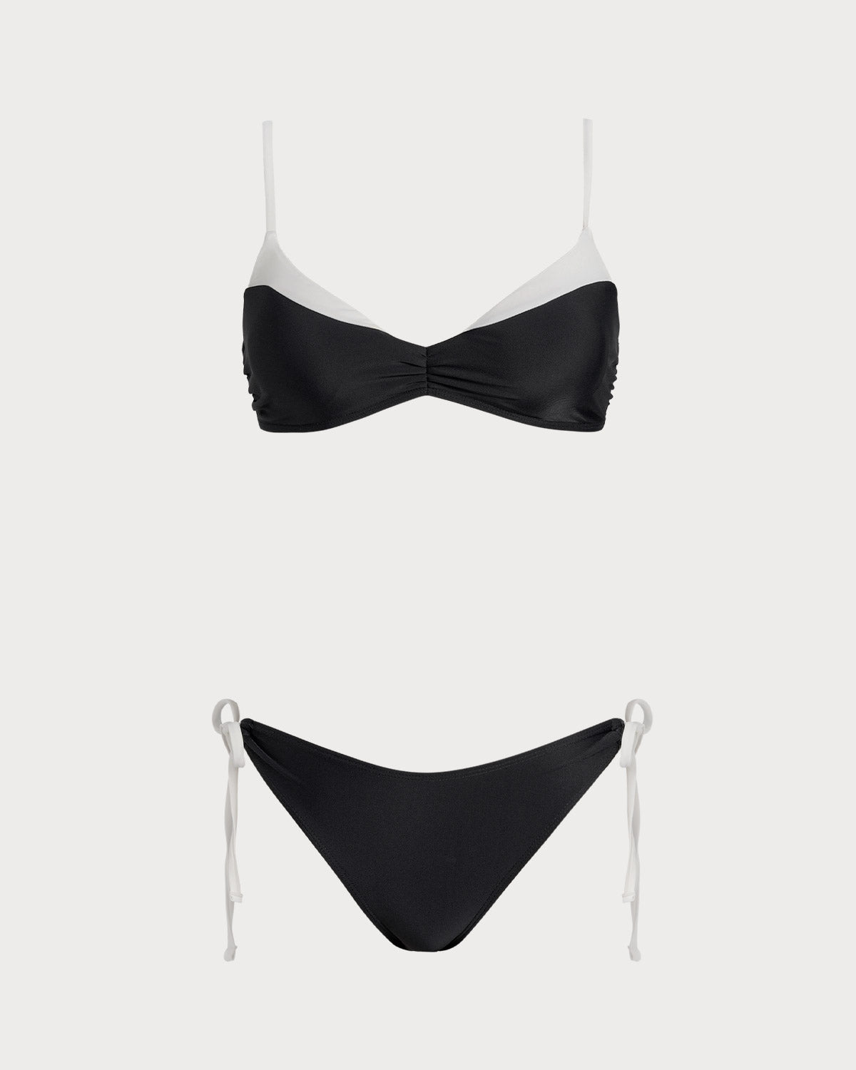 Siyah Kontrast Bralet Bikini Takımı