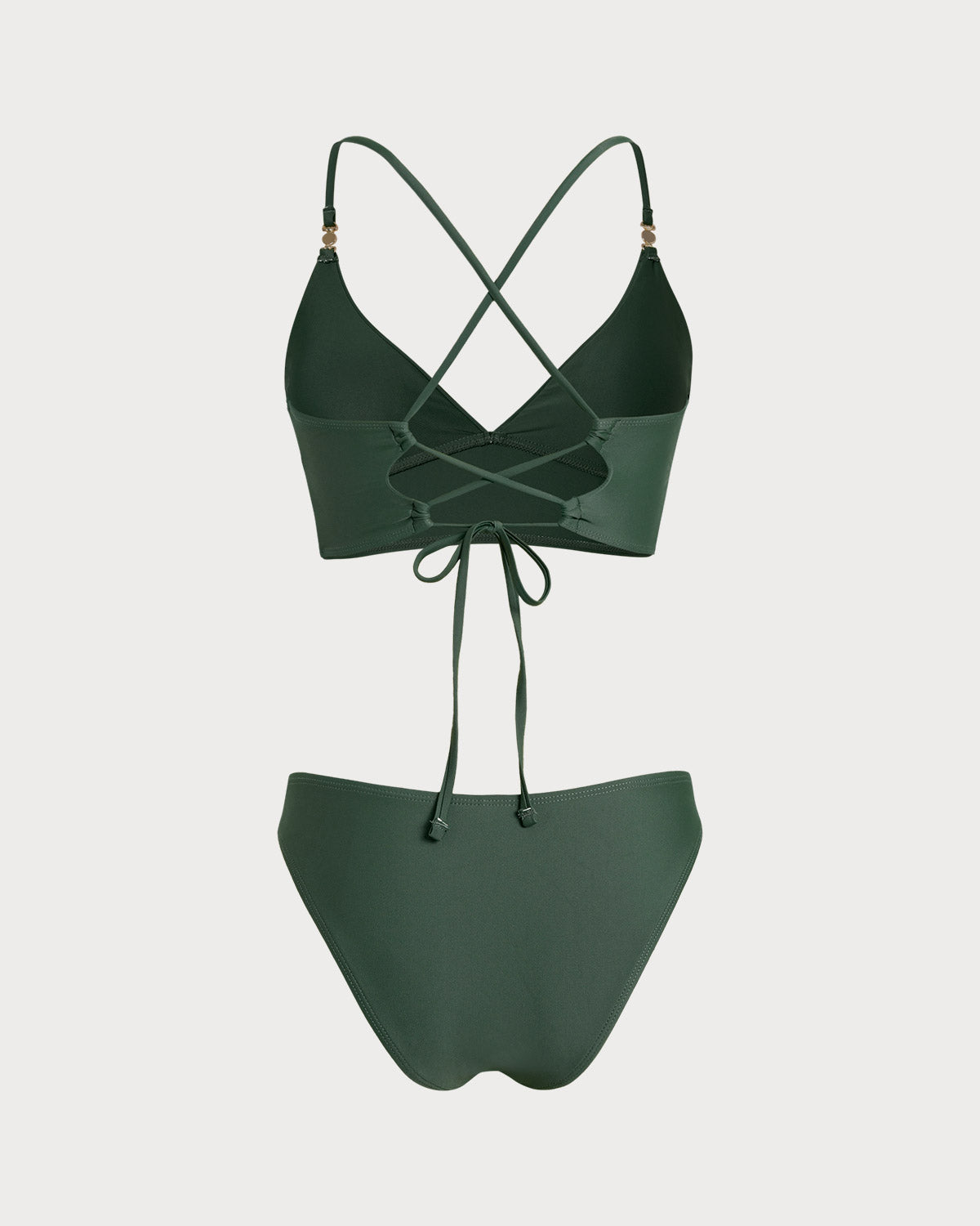 Yeşil Çapraz Tankini Set