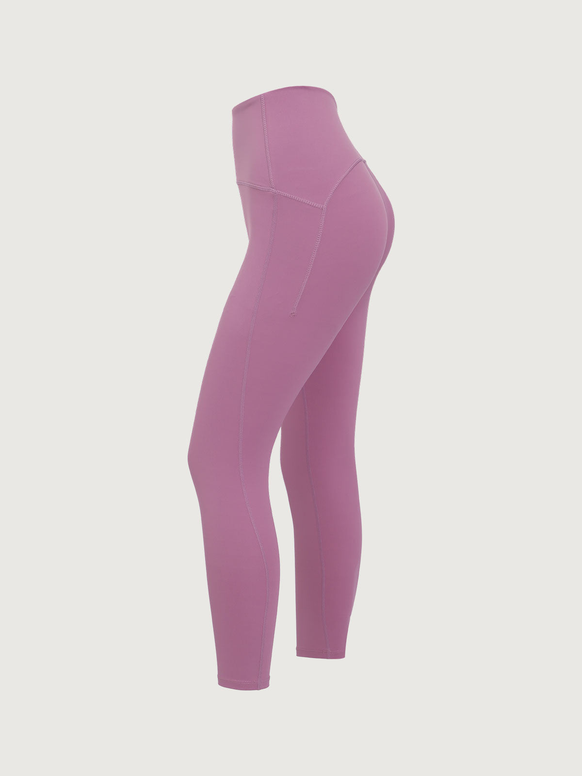 Pembe Yüksek Bel Hızlı Kuruyan Leggings