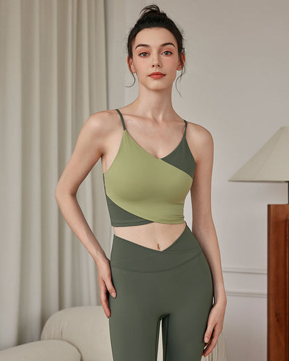 Yeşil Contrast Camis - Medium Support