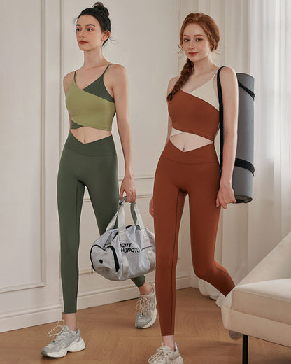 Yeşil Contrast Camis - Medium Support