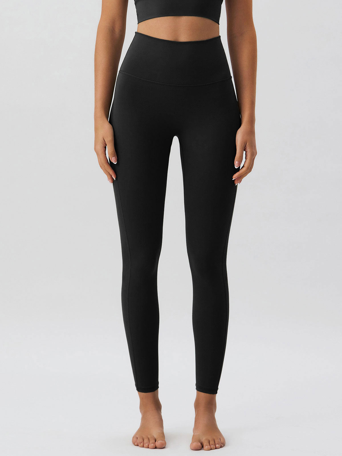 Siyah Yüksek Esnek Leggings