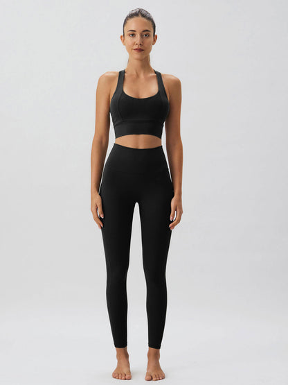 Siyah Yüksek Esnek Leggings