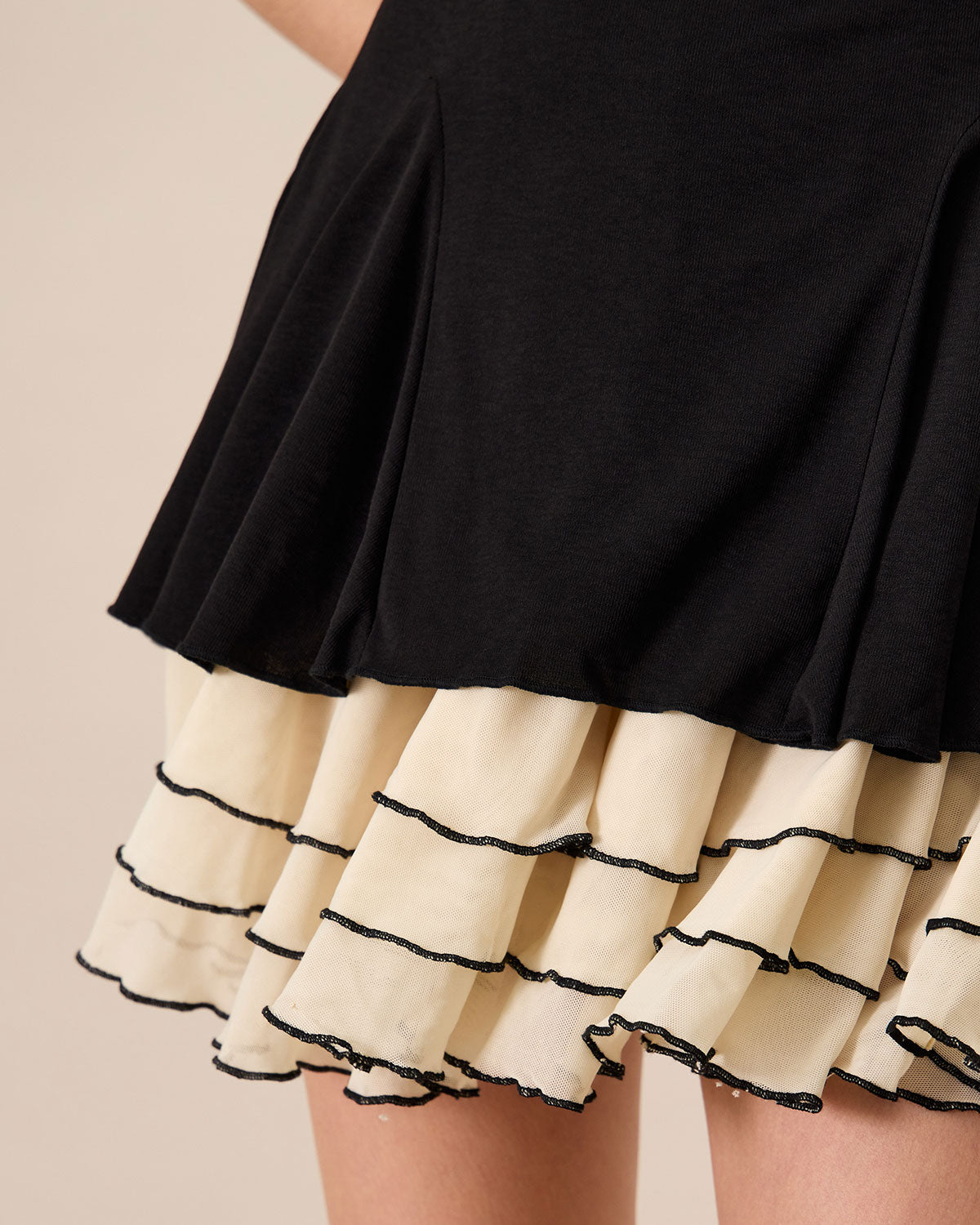 Kadın Siyah Vücuda Oturan Knitted Mini Elbise