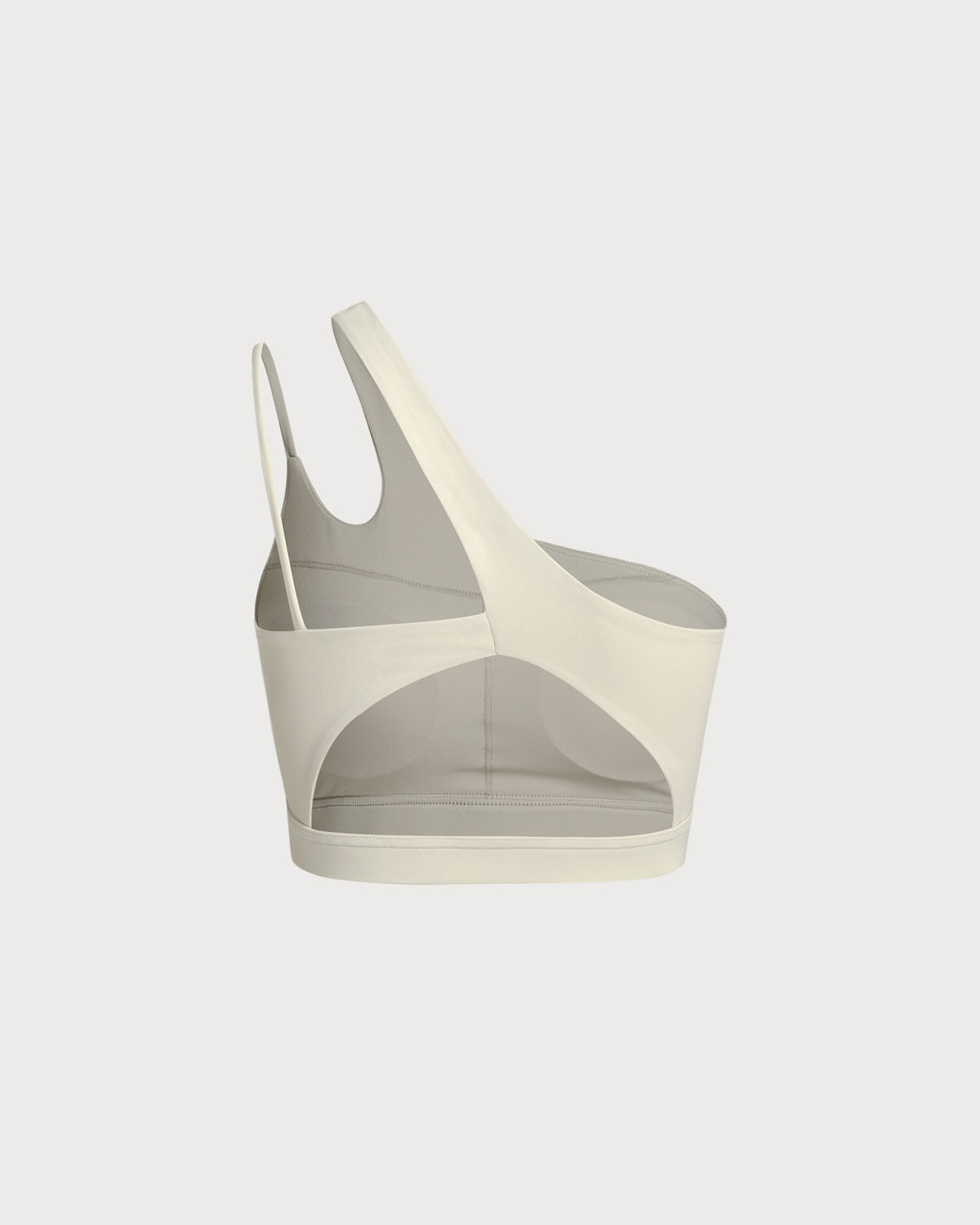 Kayısı Crop One Shoulder Yoga Cami Üst