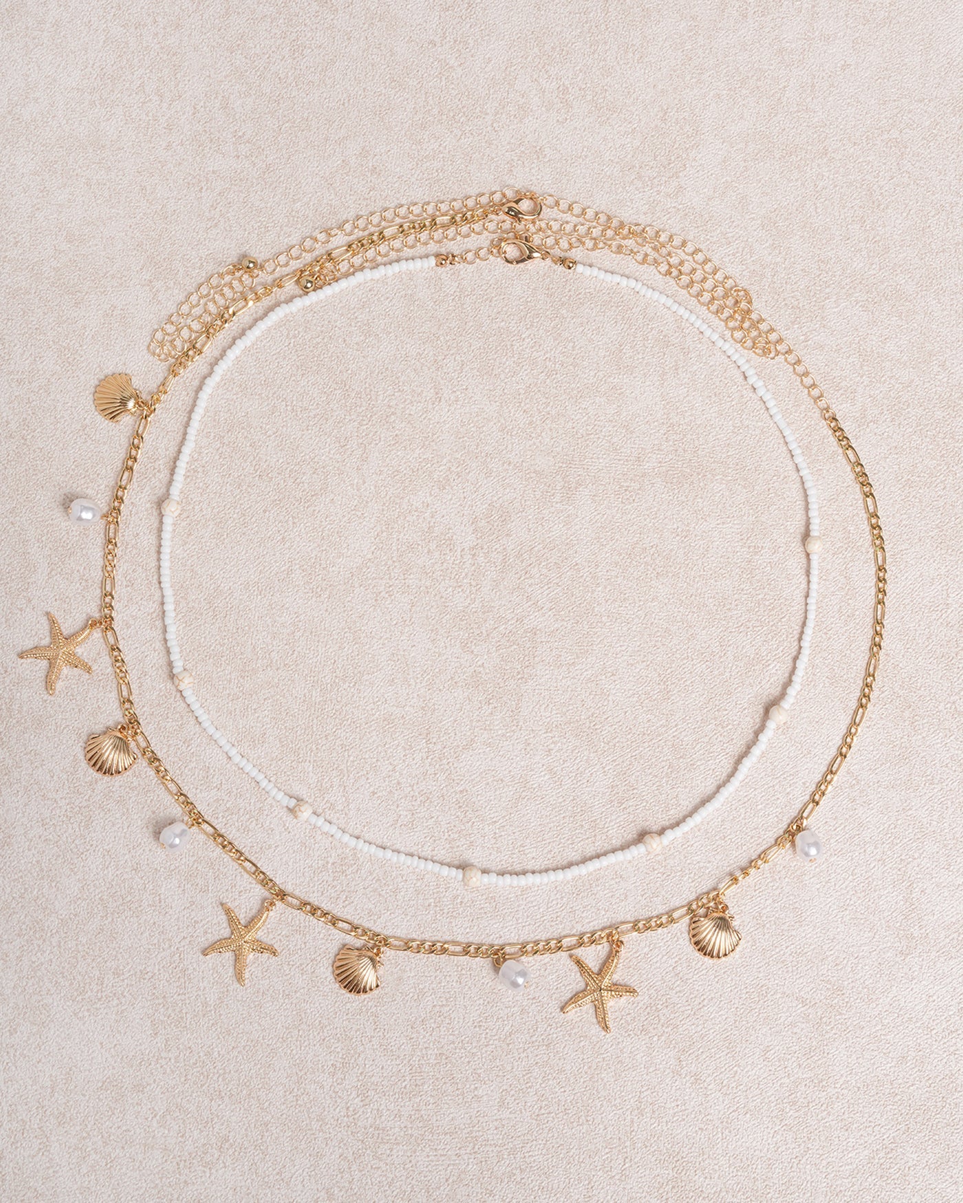 Seed Bead Bel Hizası Zincir Detaylı