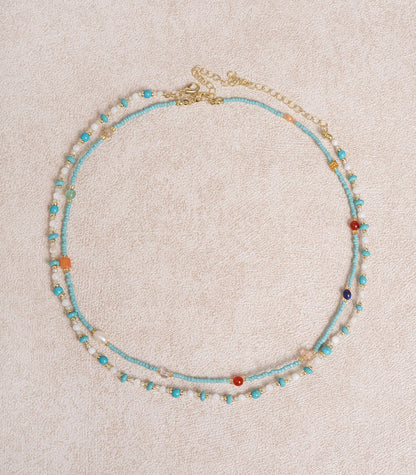 Mavi Beaded Clavicle Kolye
