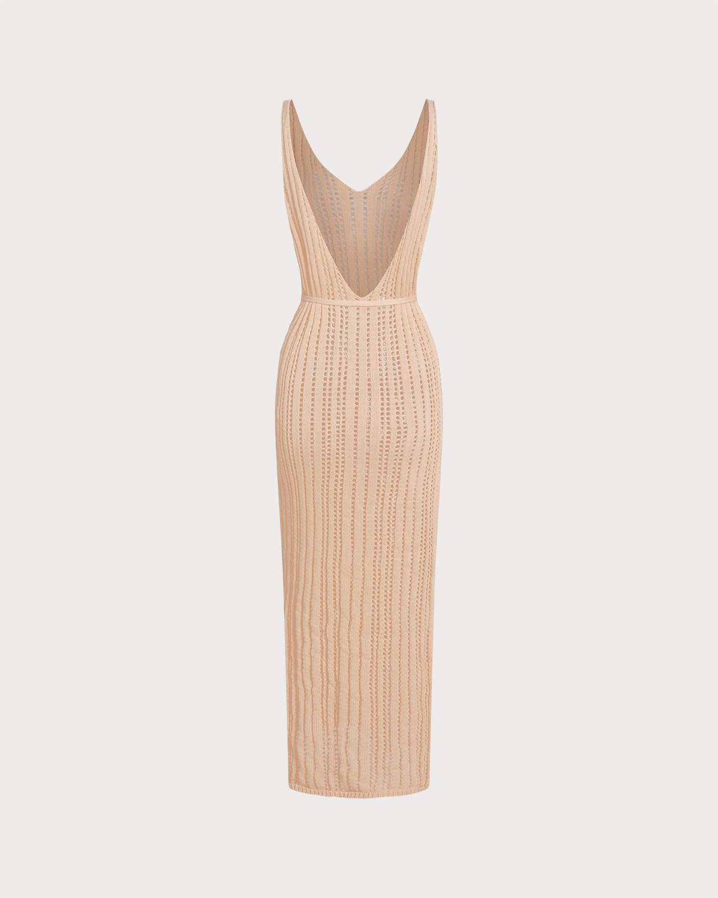 Kayısı Tığ Örgü Swimsuit Plaj Örtüsü