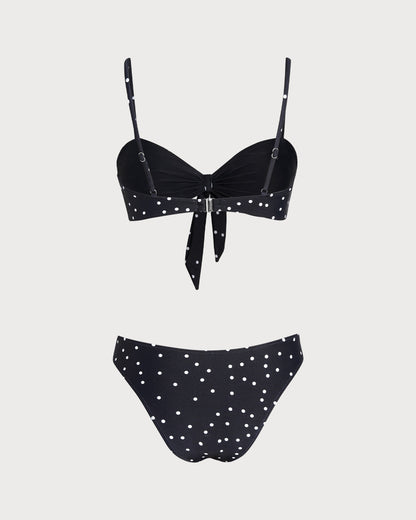 Siyah Puantiyeli Bikini Takımı