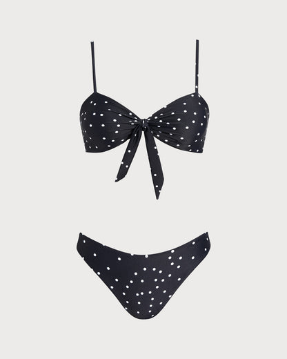 Siyah Puantiyeli Bikini Takımı