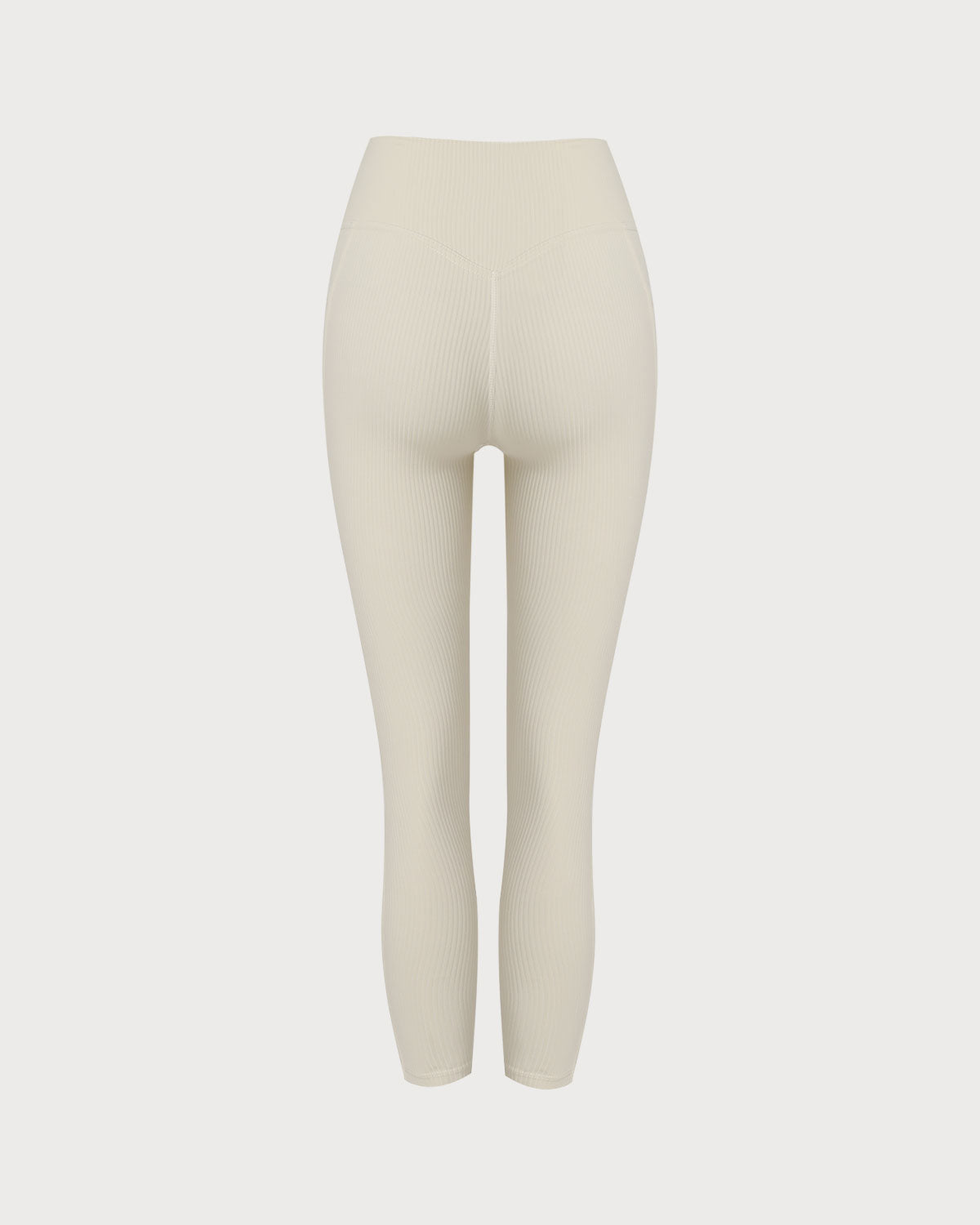 Bej Hızlı Kuruyan Yüksek Bel Yoga Taytı