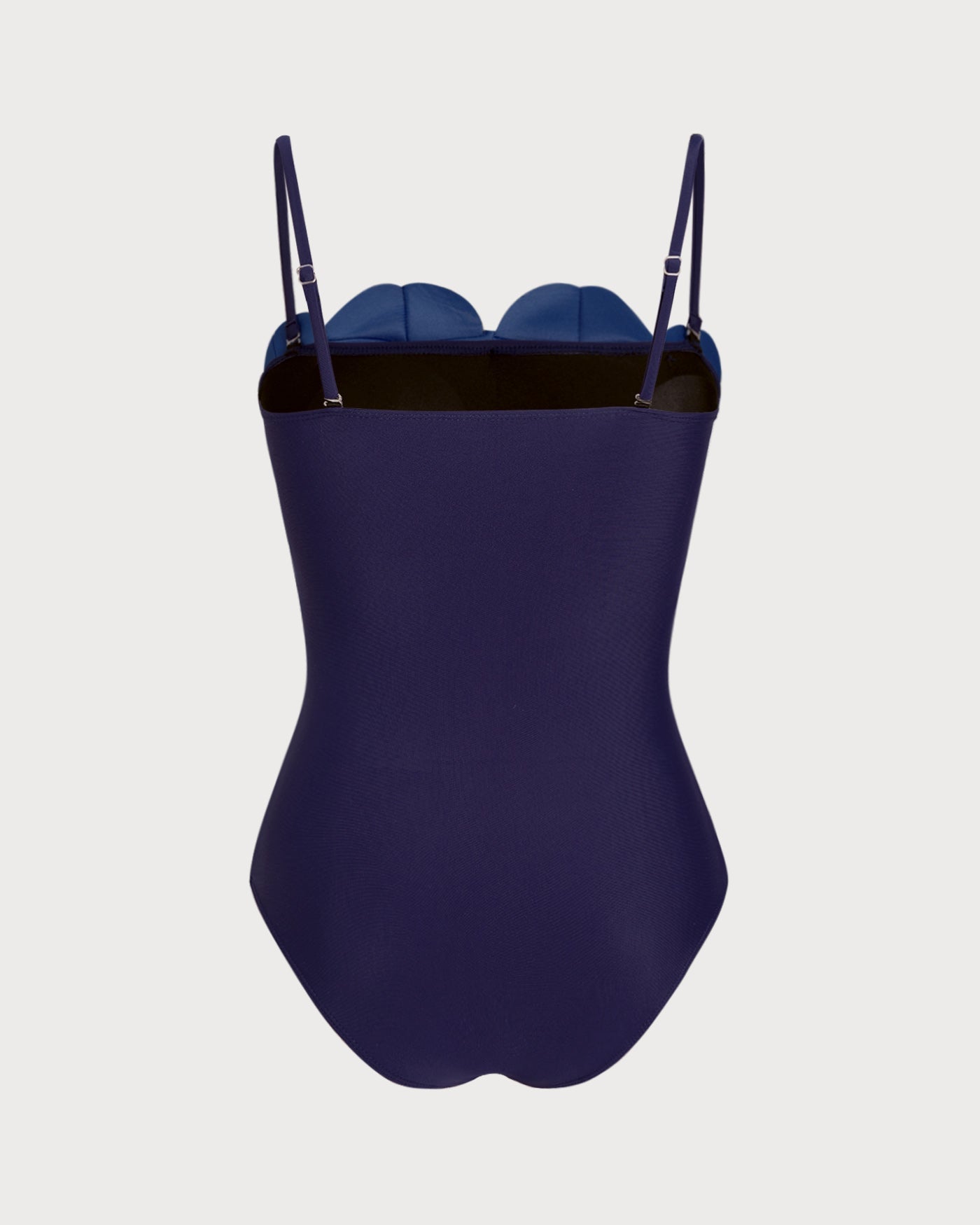 Mavi Çiçek Desenli Tek Parça Mayo Swimwear