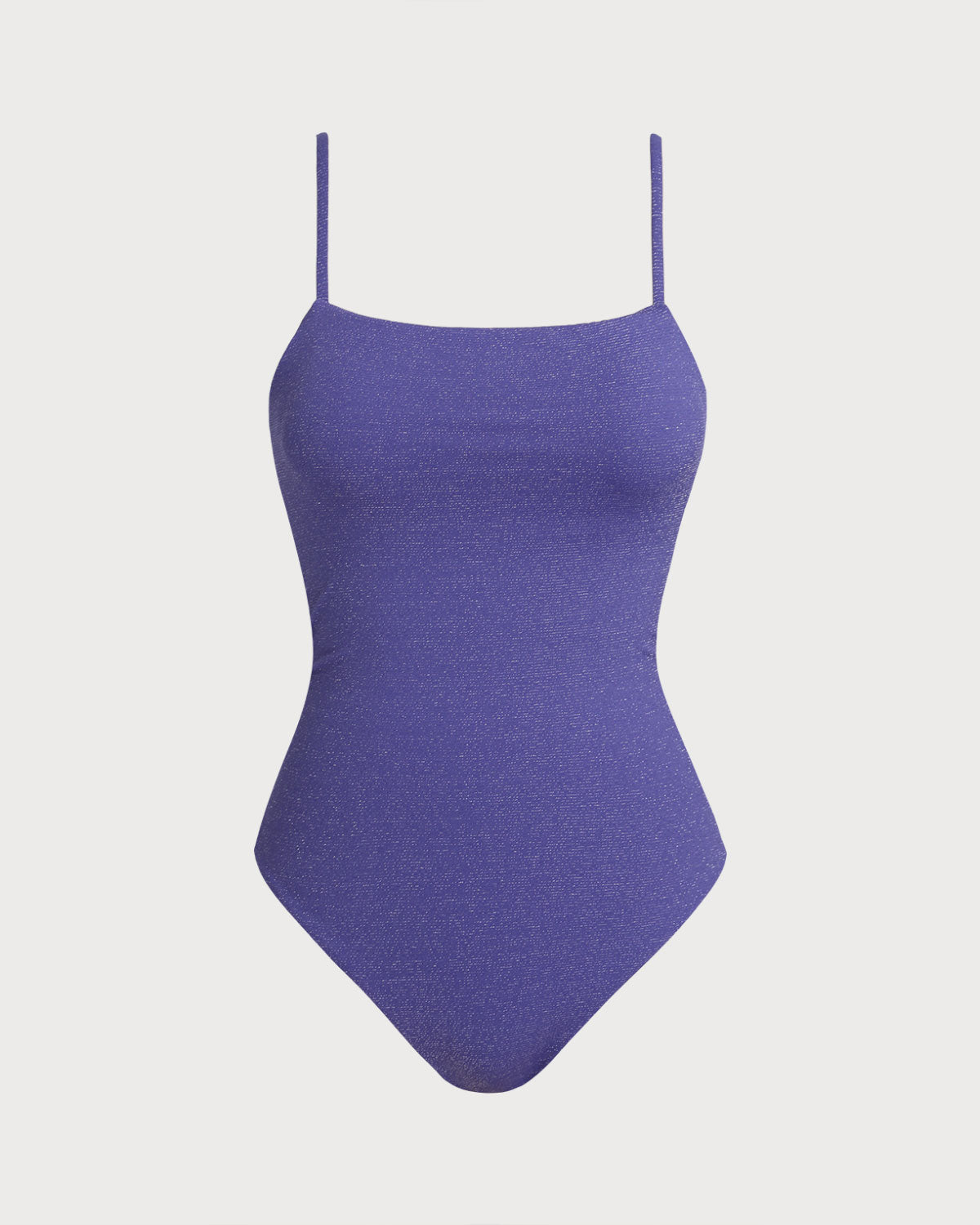 Mor Çapraz Yüksek Esnek Tek Parça Mayo Swimwear