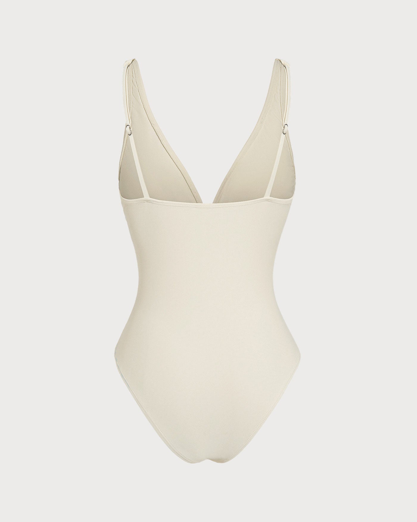 Kırık Beyaz Bralet Tek Parça Mayo Swimwear