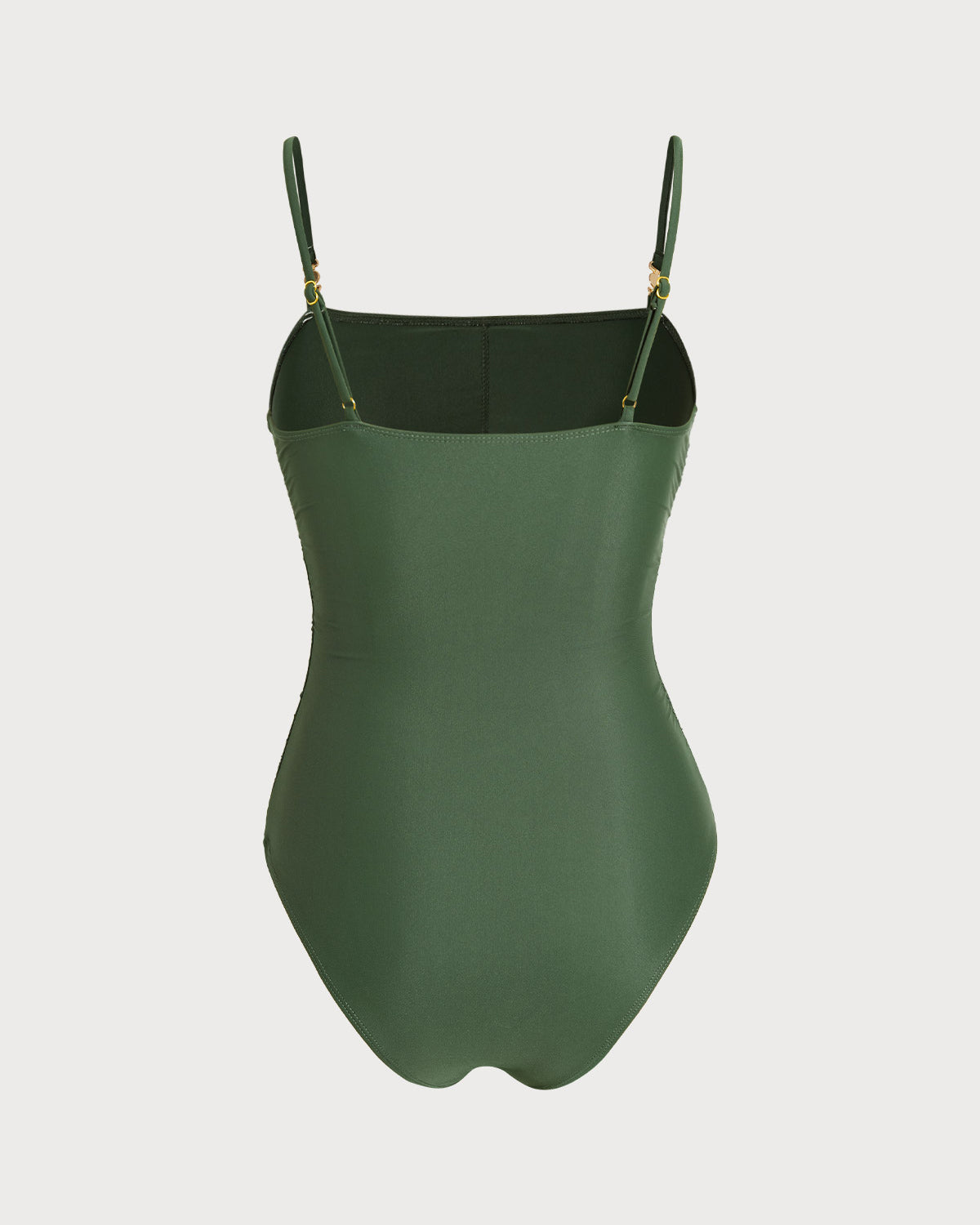 Yeşil Yüksek Esnek Tek Parça Mayo Swimwear