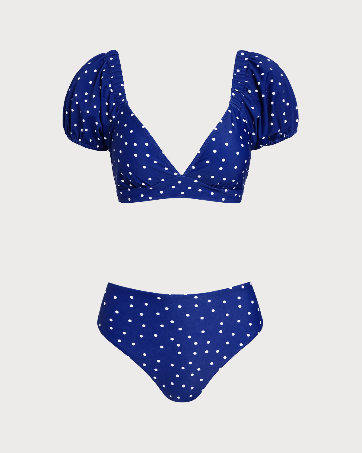 Saks Mavisi Puantiyeli Bikini Takımı