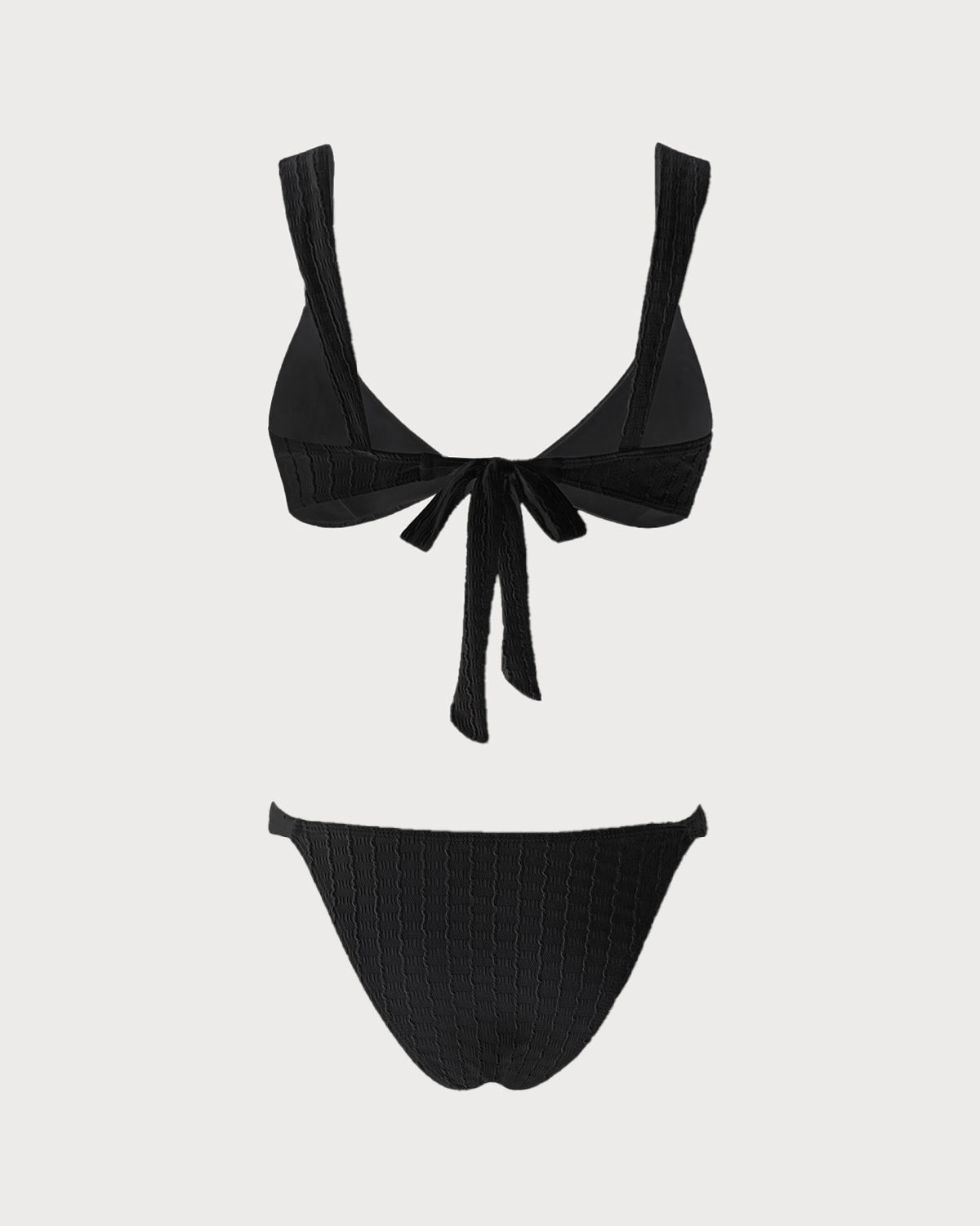 Siyah V Yaka Bralet Bikini Takımı