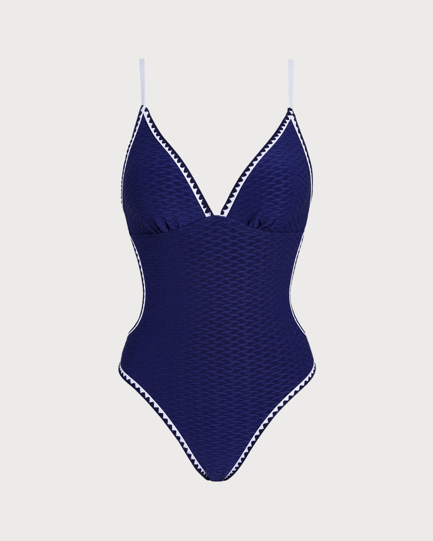 Mavi Çapraz Bralet Tek Parça Mayo Swimwear
