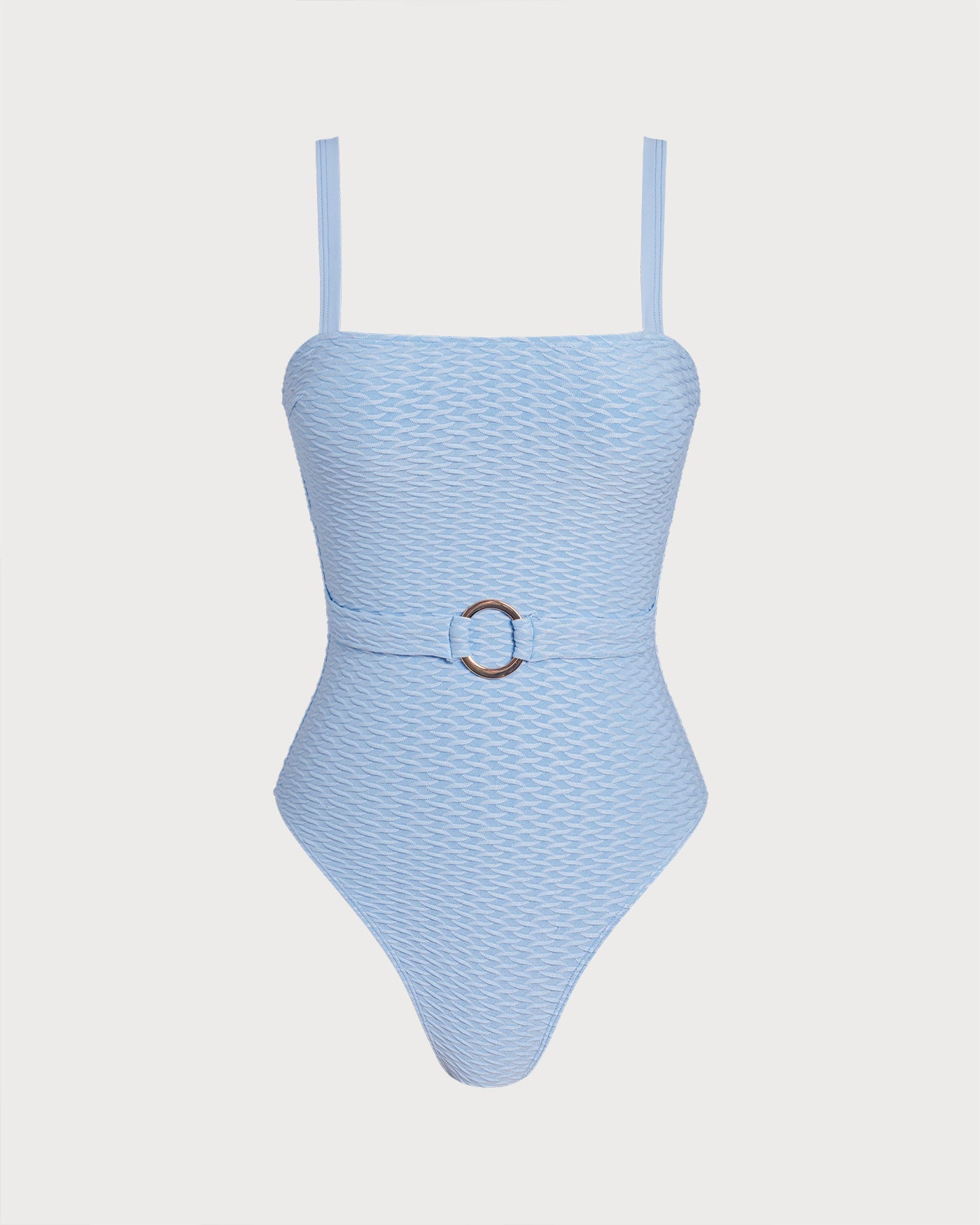 Mavi Halka Detaylı Bandeau Tek Parça Mayo Swimwear