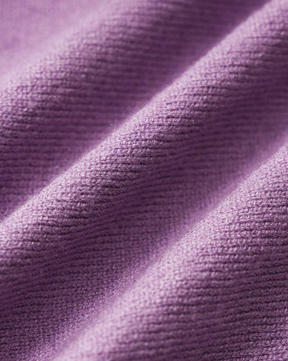 Mor Ribbed Triko Hırka