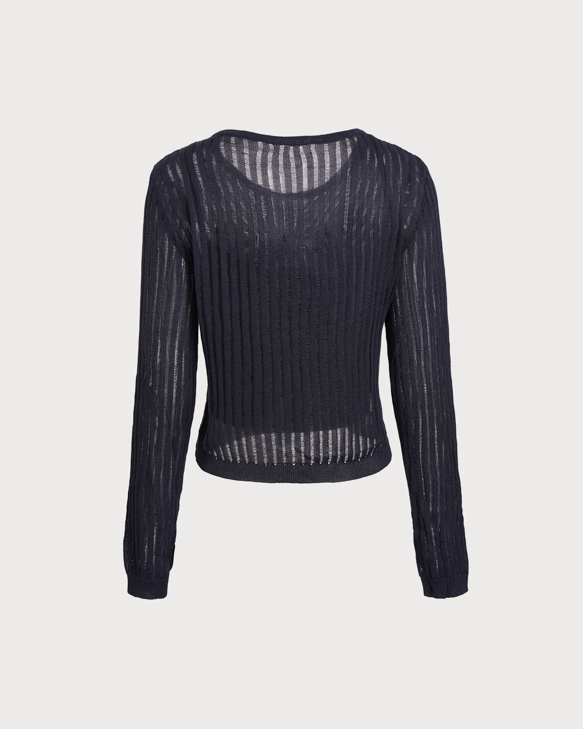 Lacivert Pullover Kazak Two-Piece Set
