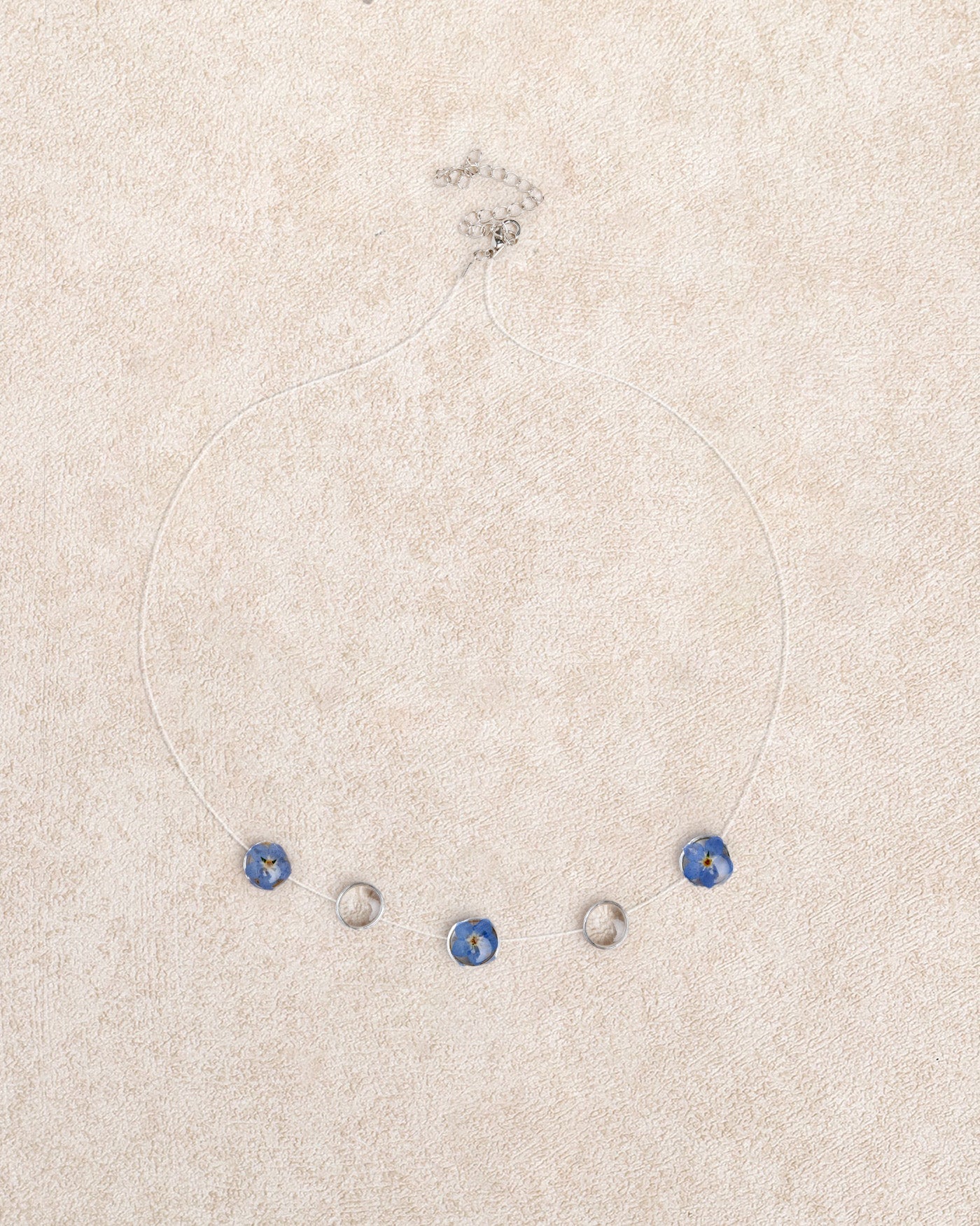 Mavi Transparent Dewdrop Kolye