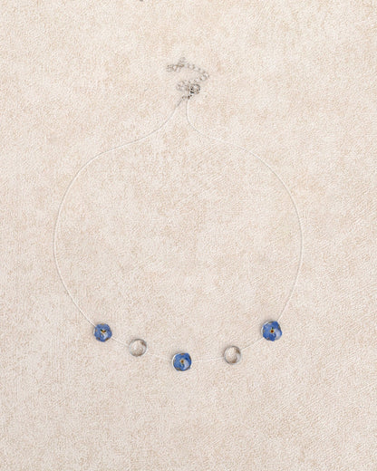 Mavi Transparent Dewdrop Kolye