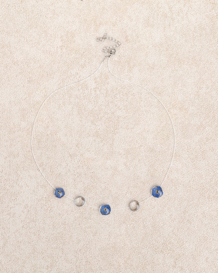 Mavi Transparent Dewdrop Kolye