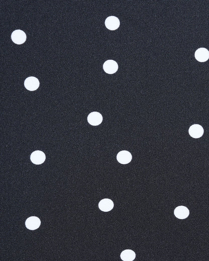 Siyah Polka Dots Bandeau Bikini Takımı