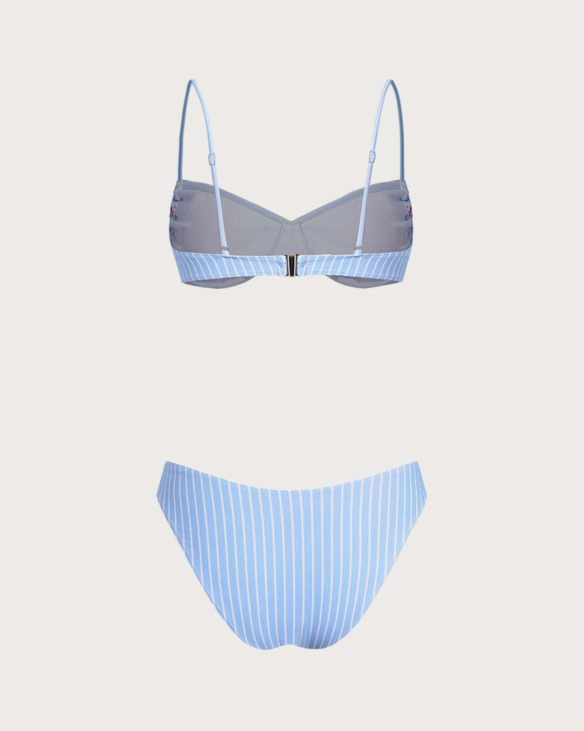 Mavi Çizgili StripedUnderwire Bikini Takımı