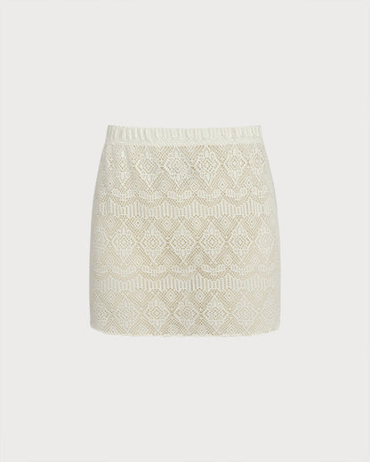Beyaz Dokulu Balenli Three-Piece Set