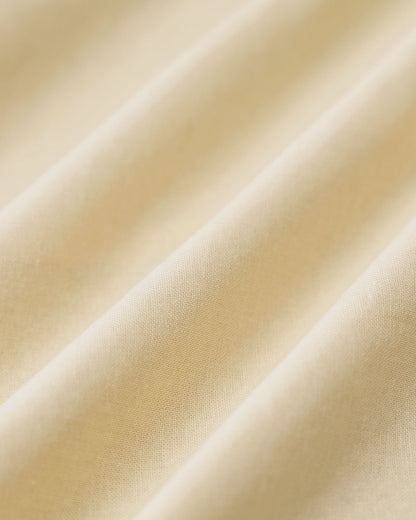 Sarı Düğmeli Kısa Sleeve Midi Elbise
